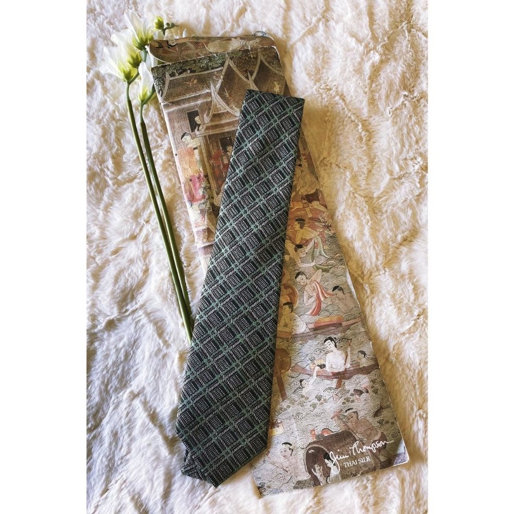 Jim Thompson Men's Vintage Thai Silk Tie